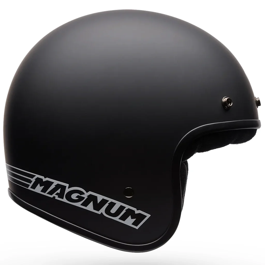 Bell - Magnum Solid Matt Black Open Face Helmet - Image 5