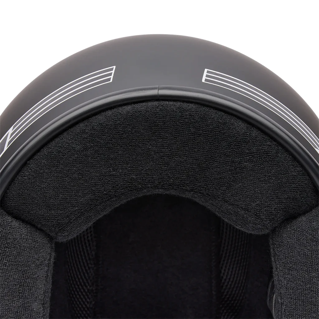 Bell - Magnum Solid Matt Black Open Face Helmet - Image 6