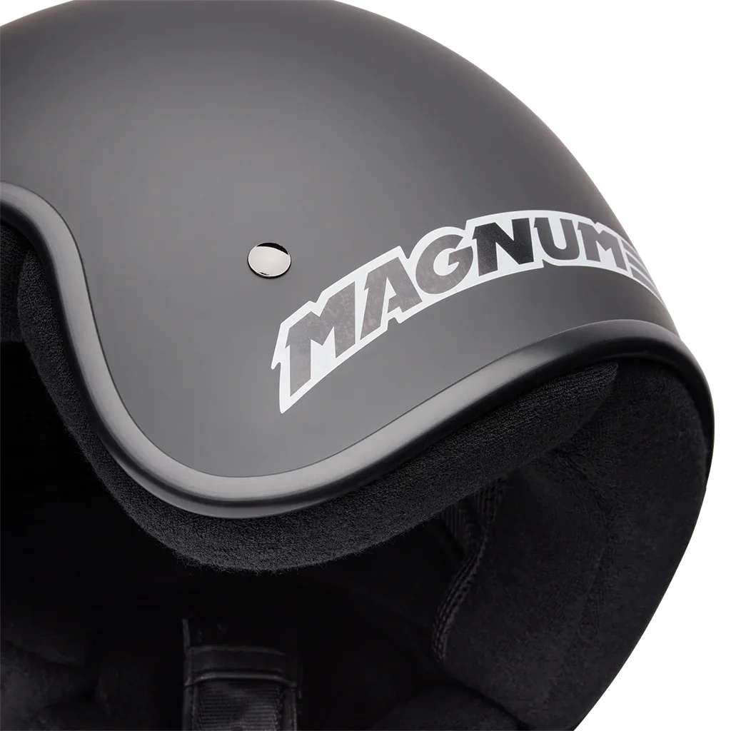 Bell - Magnum Solid Matt Black Open Face Helmet - Image 7