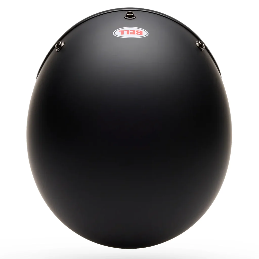 Bell - Magnum Solid Matt Black Open Face Helmet - Image 9