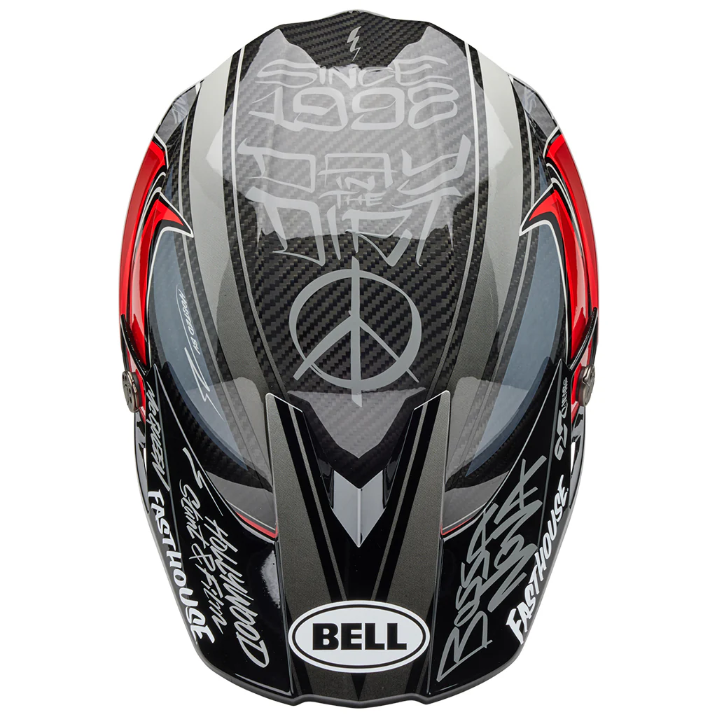 Bell - Moto-10 Spherical Fasthouse DITD 25 LE Grey/Red Helmet - Image 4