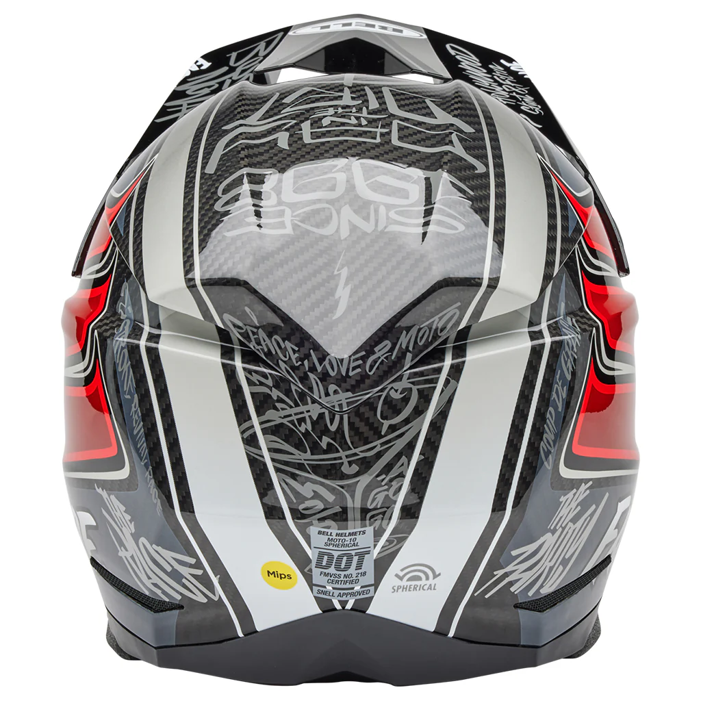 Bell - Moto-10 Spherical Fasthouse DITD 25 LE Grey/Red Helmet - Image 5