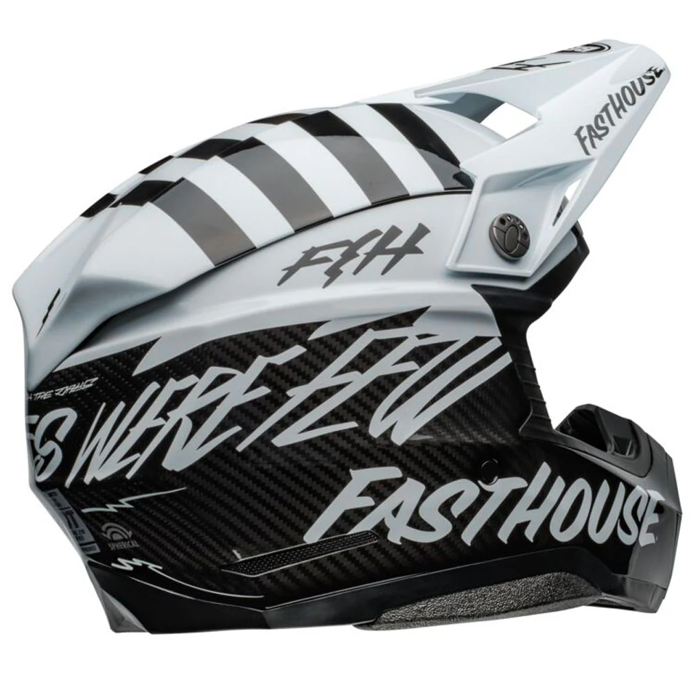 Bell - Moto-10 Spherical Fasthouse White/Black Helmet - Image 4