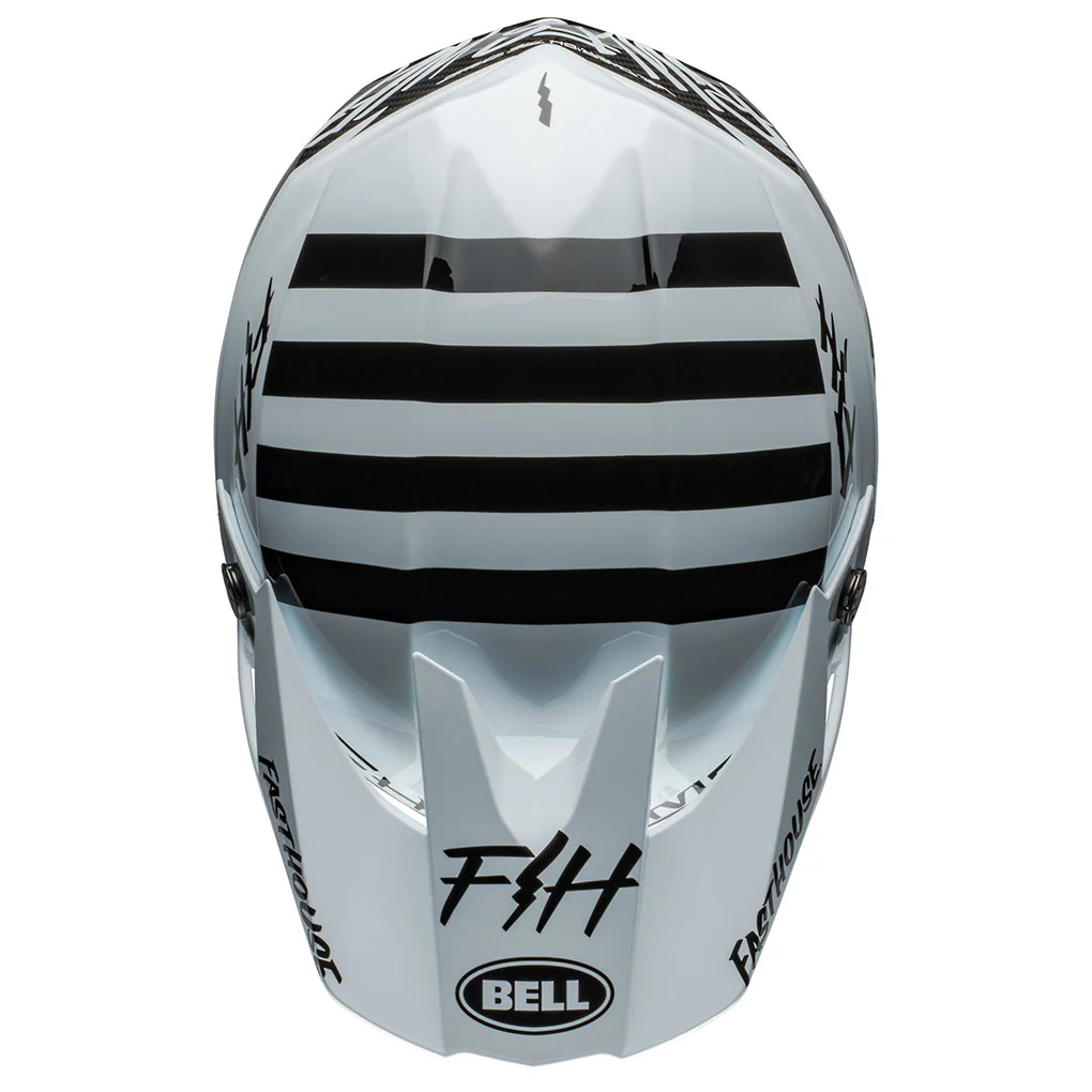 Bell - Moto-10 Spherical Fasthouse White/Black Helmet - Image 6