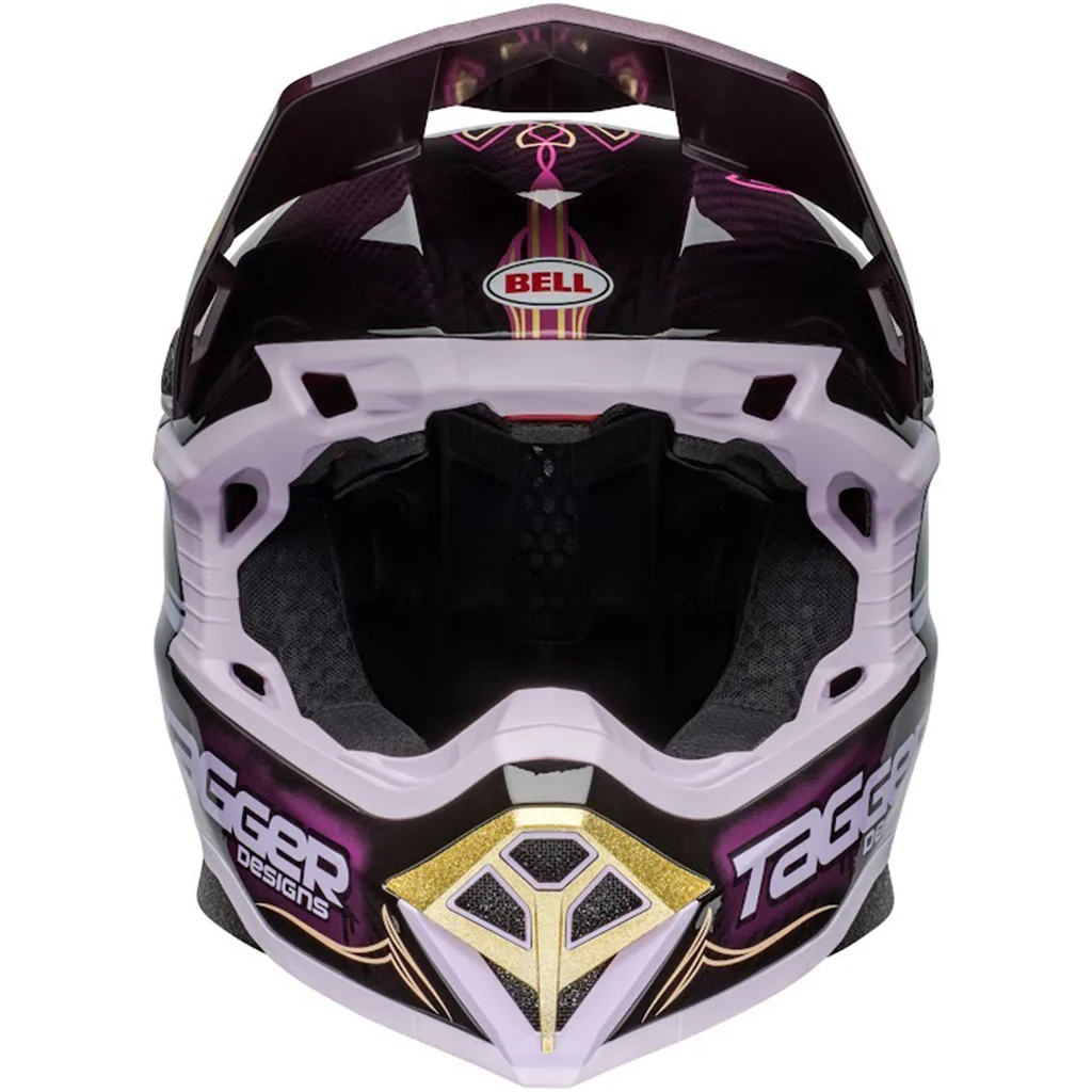 Bell - Moto-10 Spherical Tagger Haze Purple/Gold Helmet - Image 8