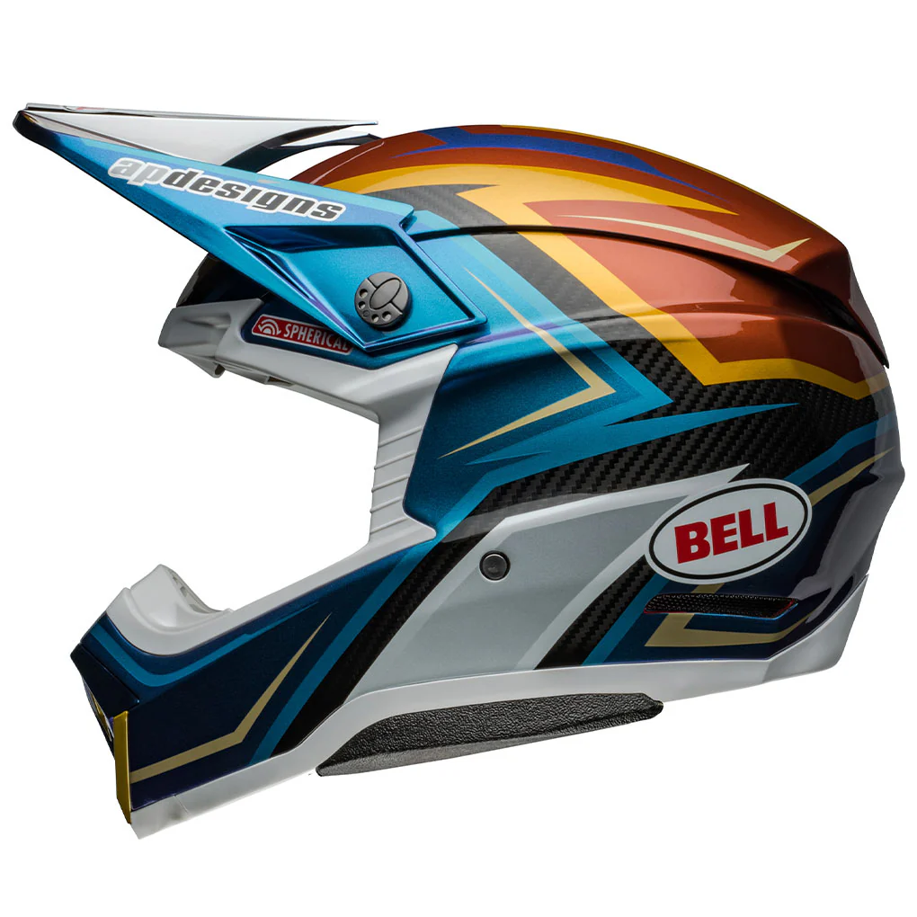 Bell - Moto-10 Spherical Tomac White/Gold Helmet - Image 2