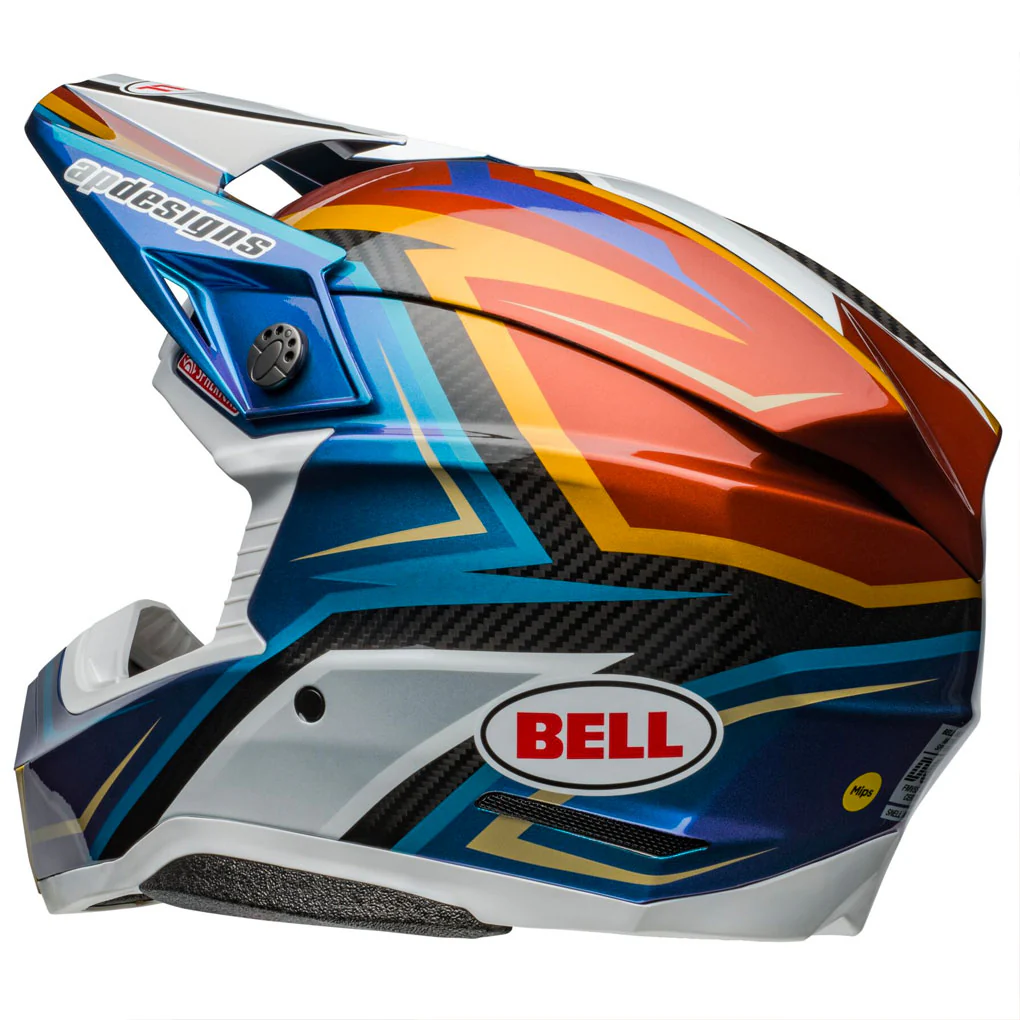 Bell - Moto-10 Spherical Tomac White/Gold Helmet - Image 3