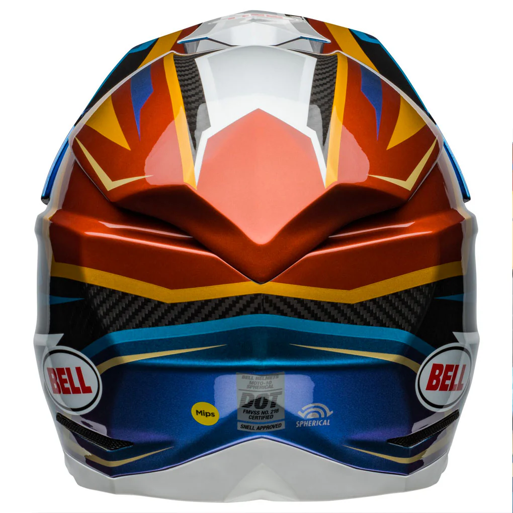 Bell - Moto-10 Spherical Tomac White/Gold Helmet - Image 4