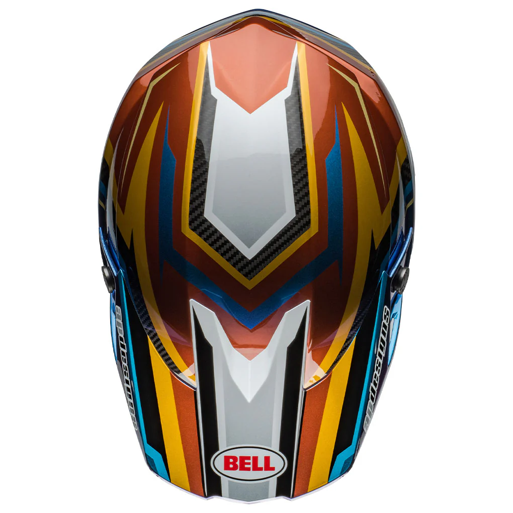 Bell - Moto-10 Spherical Tomac White/Gold Helmet - Image 9