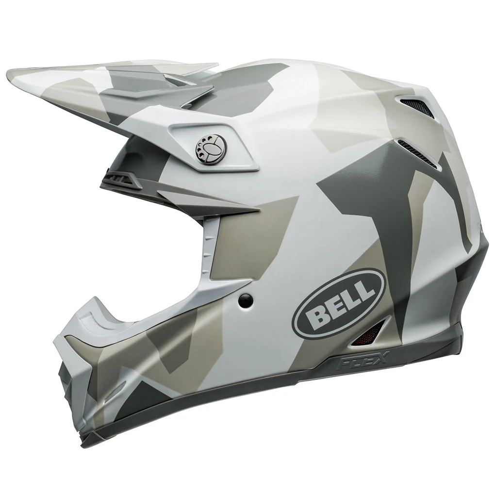 Bell - Moto-9S Flex Rover White Camo Helmet - Image 2