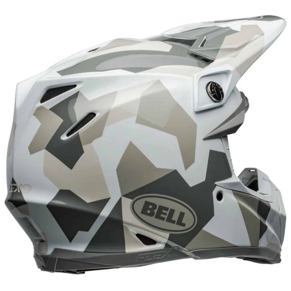 Bell - Moto-9S Flex Rover White Camo Helmet - Image 4