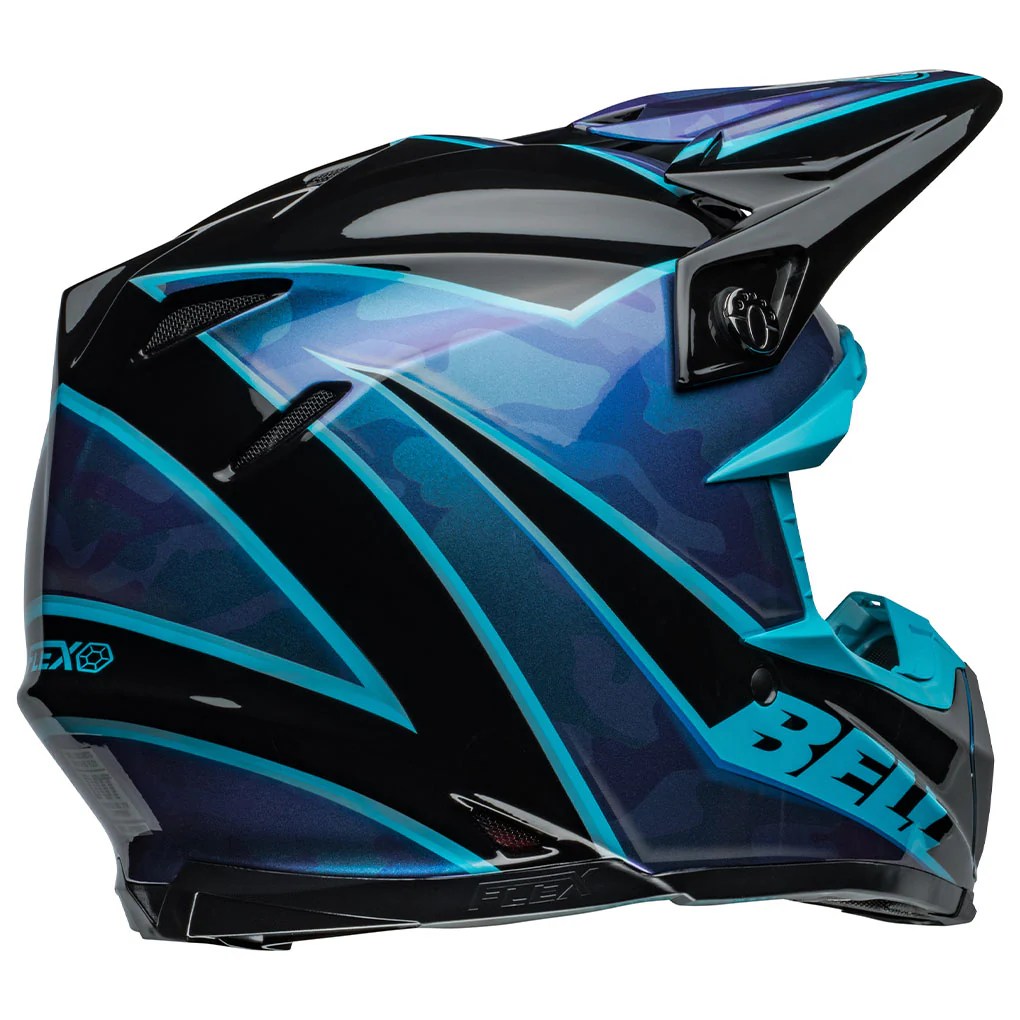 Bell - Moto-9S Flex Sprite Black/Blue Helmet - Image 4