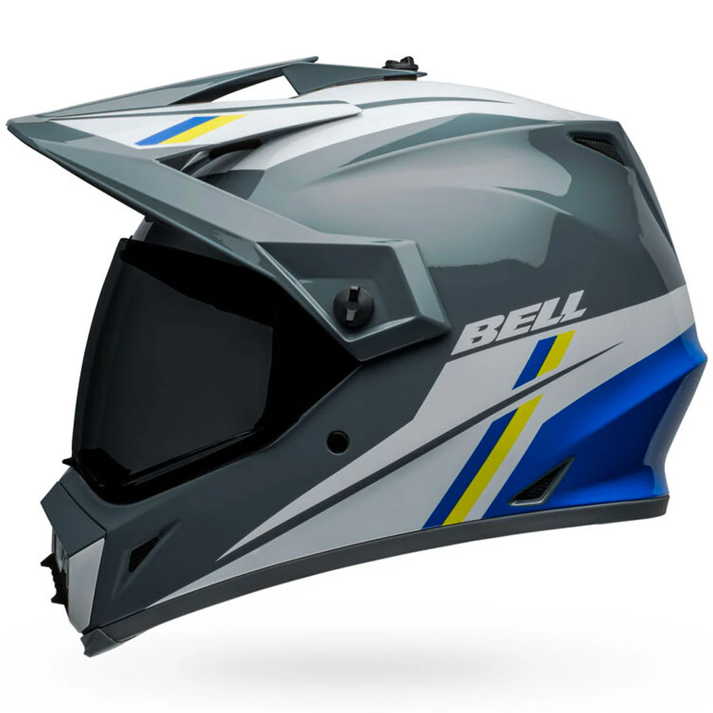 Bell - MX-9 ADV MIPS Alpine Grey/Blue Adventure Helmet - Image 2