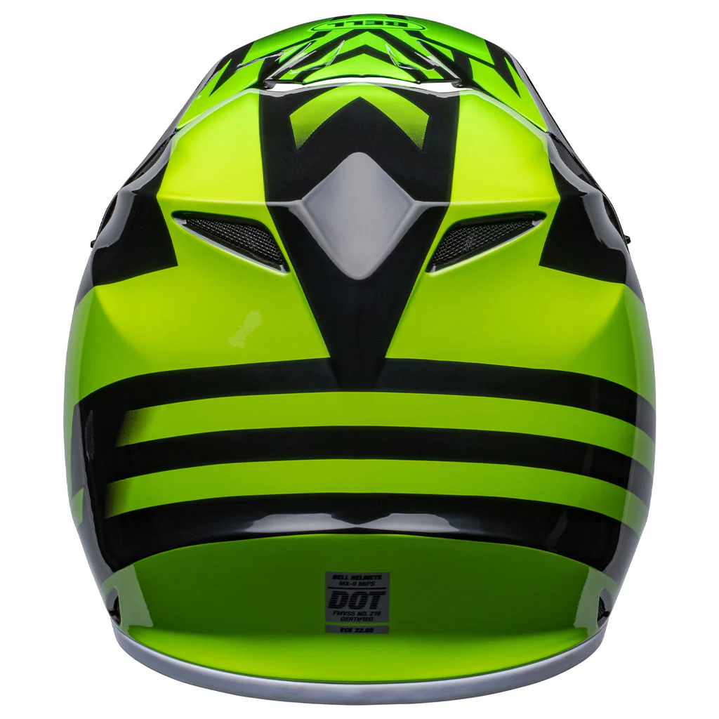 Bell - MX-9 MIPS Disrupt Black/Flo Green Helmet - Image 7