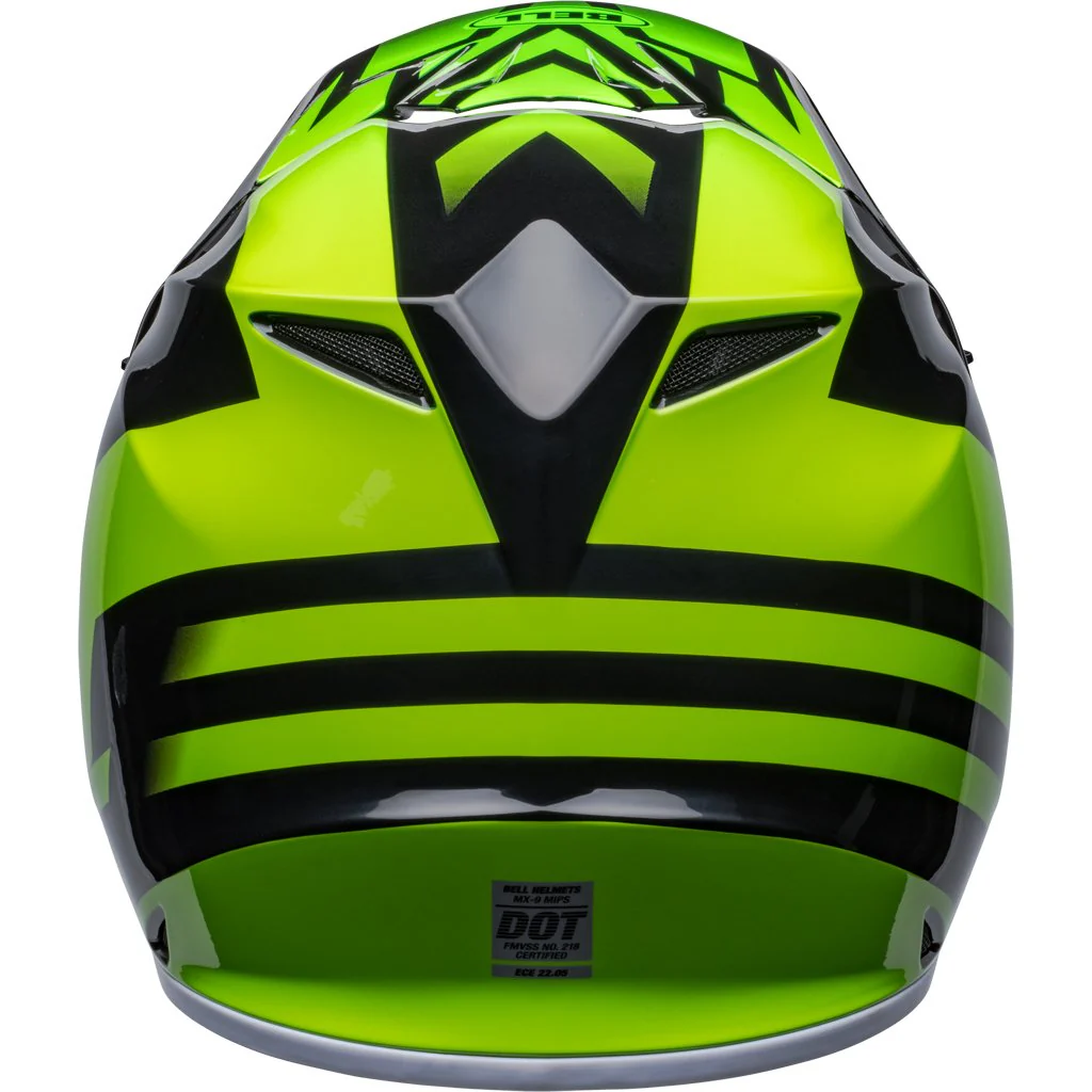 Bell - MX-9 MIPS Disrupt Black/Flo Green Helmet - Image 5