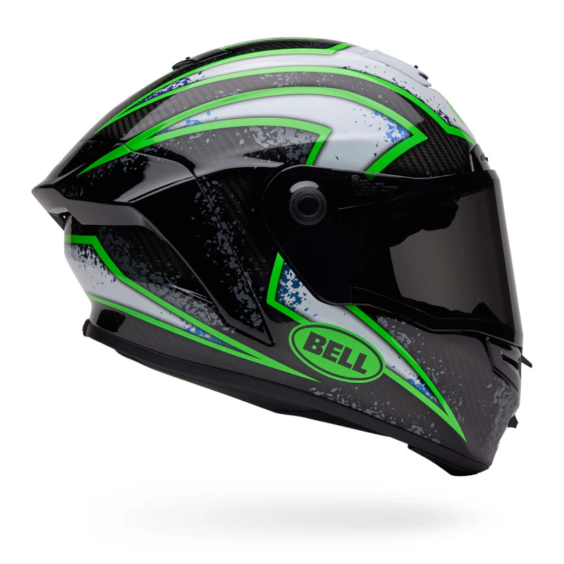 Bell - Race Star DLX Xenon Black/Green/White Helmet - Image 2
