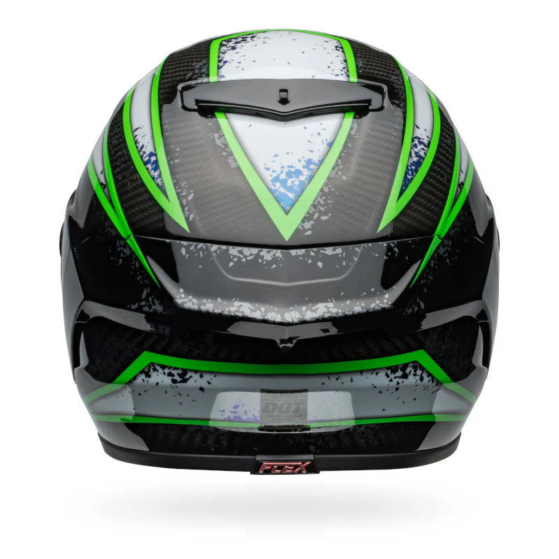 Bell - Race Star DLX Xenon Black/Green/White Helmet - Image 6