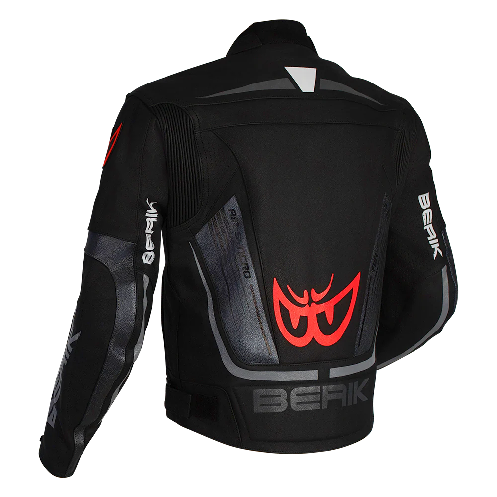 Berik - Strada Black/White Leather Jacket - Image 2