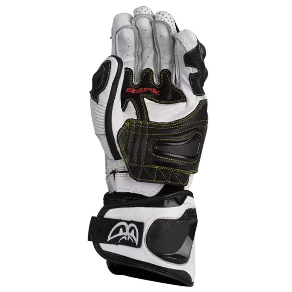 Berik - Trax Black/White Leather Gloves - Image 2
