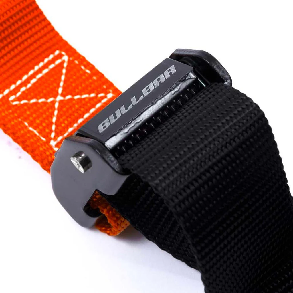 Bull Bar - 38mm Orange/Black Tie Down Set - Image 5