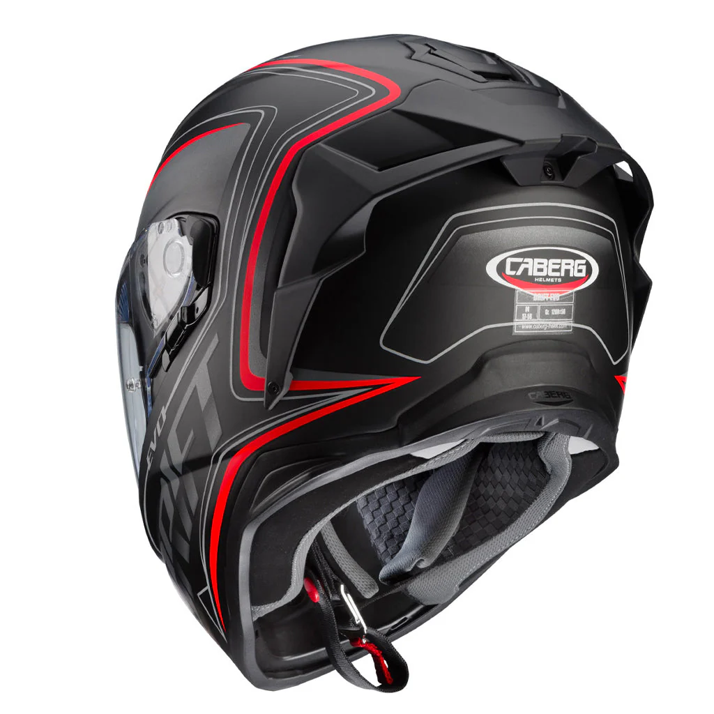Caberg - Drift Evo Integra Black/Red Helmet - Image 4