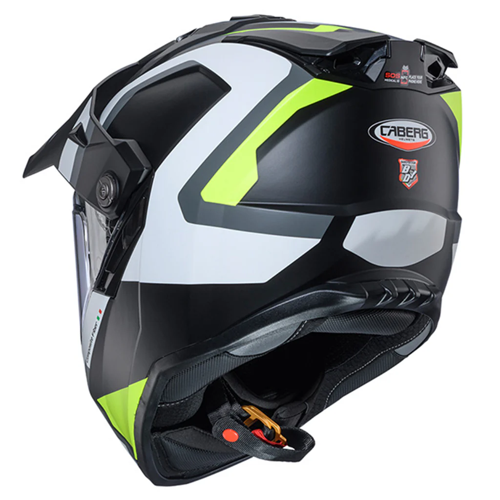 Caberg - Tanami Scram Black/Grey/Yellow Adventure Helmet - Image 3