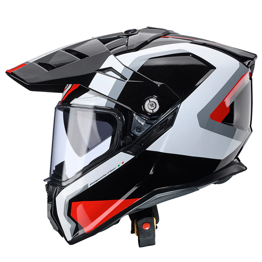 Caberg - Tanami Scram Black/Red/White Adventure Helmet - Image 2