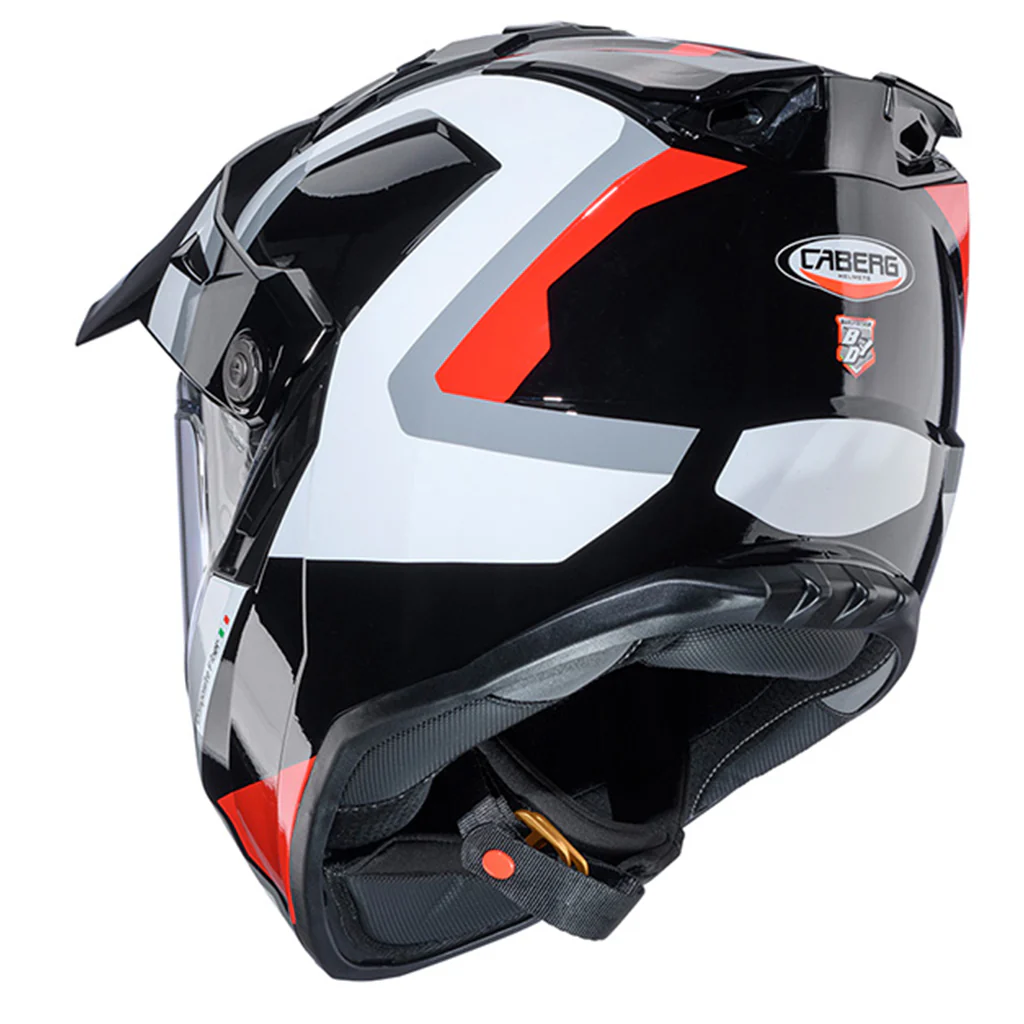 Caberg - Tanami Scram Black/Red/White Adventure Helmet - Image 3