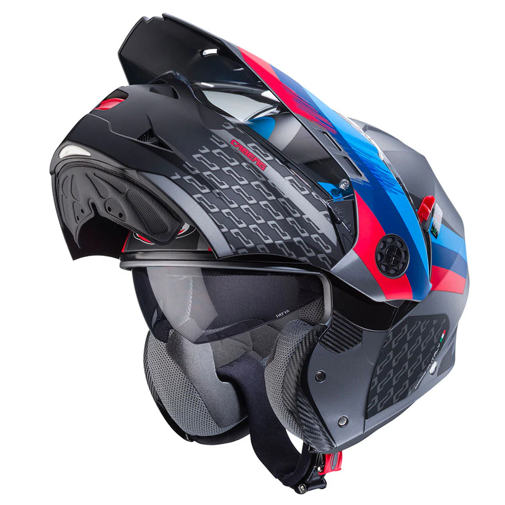 Caberg - Tourmax X Sarabe Grey/Red/White/Blue Modular Helmet - Image 3