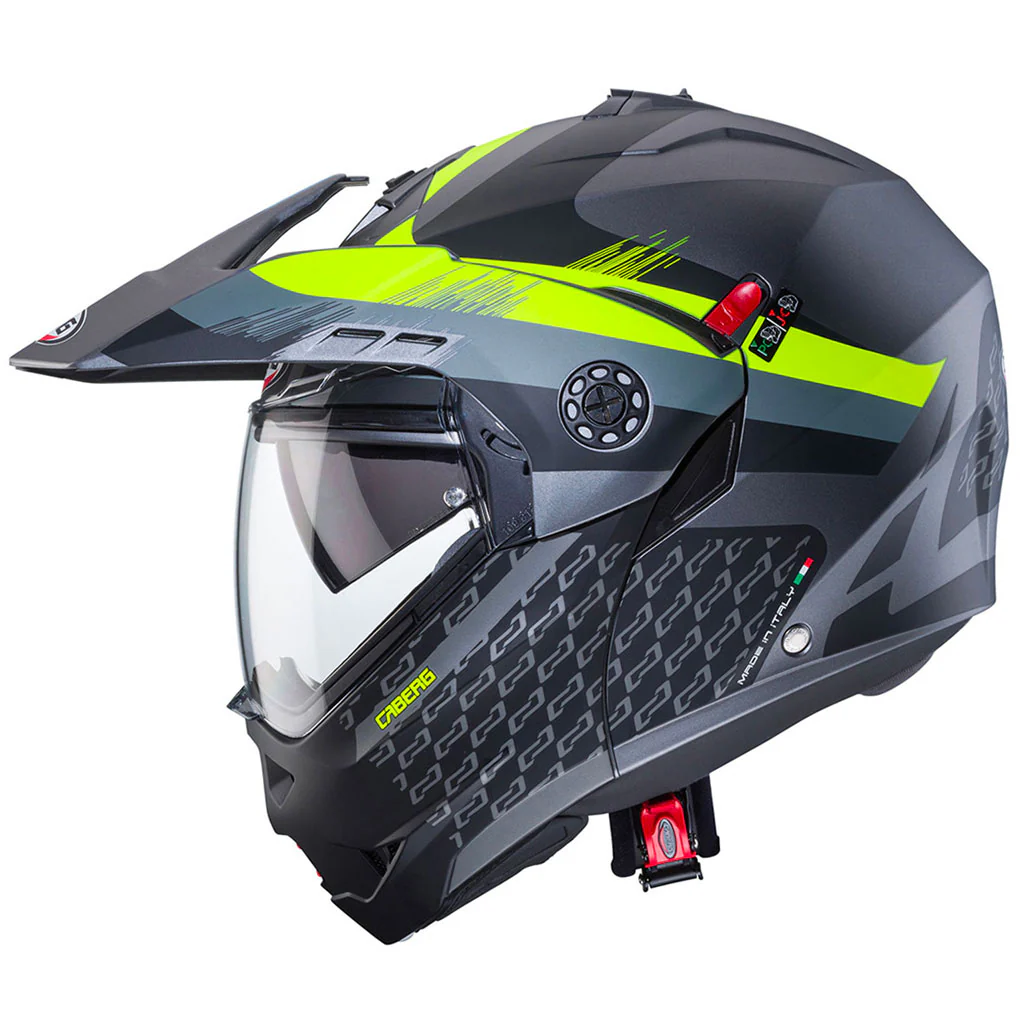 Caberg - Tourmax X Sarabe Grey/Black/Yellow Modular Helmet - Image 2