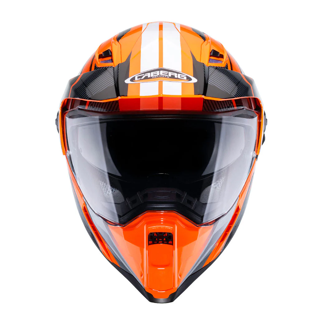 Caberg - Xtrace Adventure Orange/Black/White Helmet - Image 3