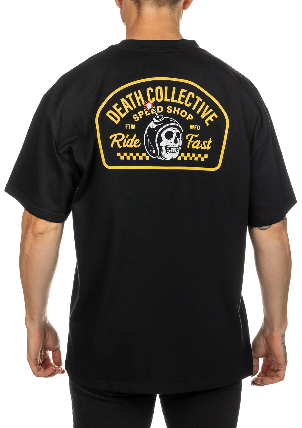 Death Collective - Black Heavyweight Shop Tee - Image 3