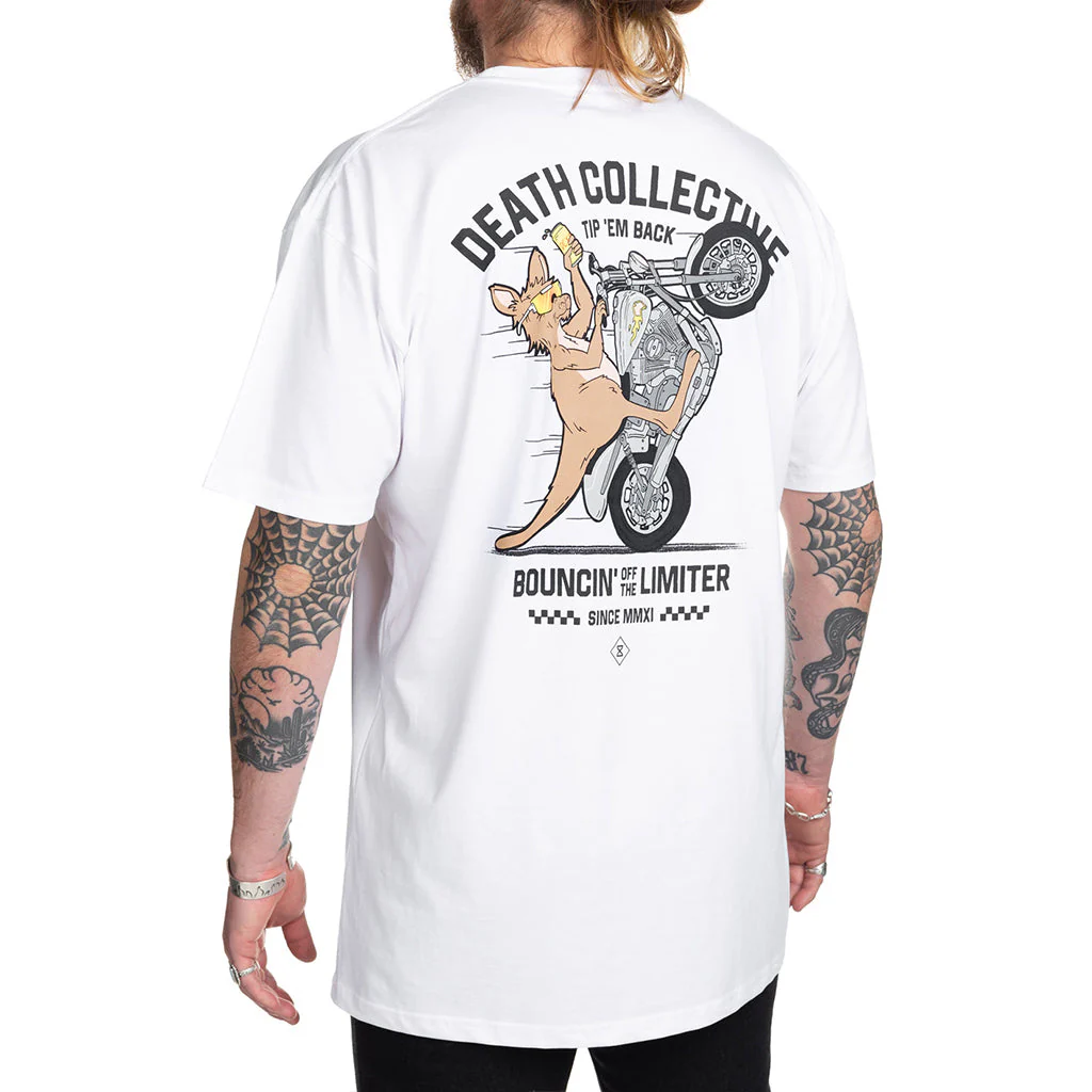 Death Collective - Bounce White Tee - Image 4