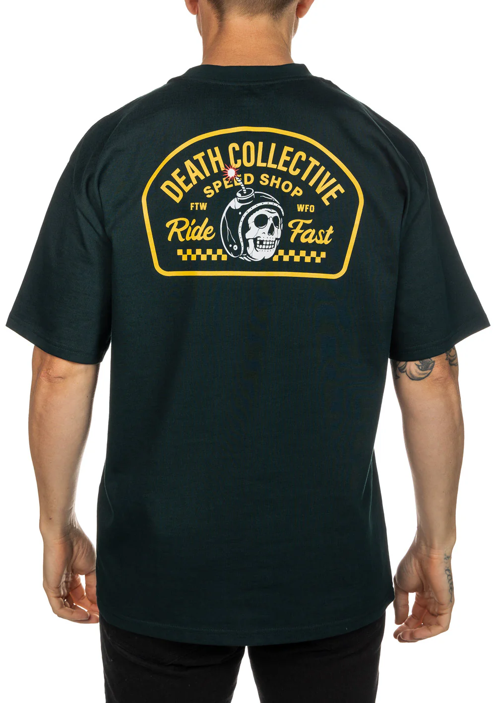 Death Collective - Green Heavyweight Shop Tee - Image 4