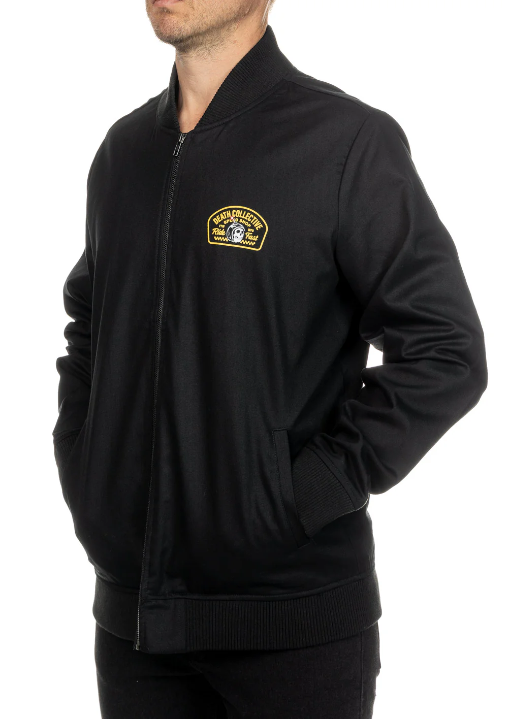 Death Collective - Shop Bomber Black Jacket - Image 2