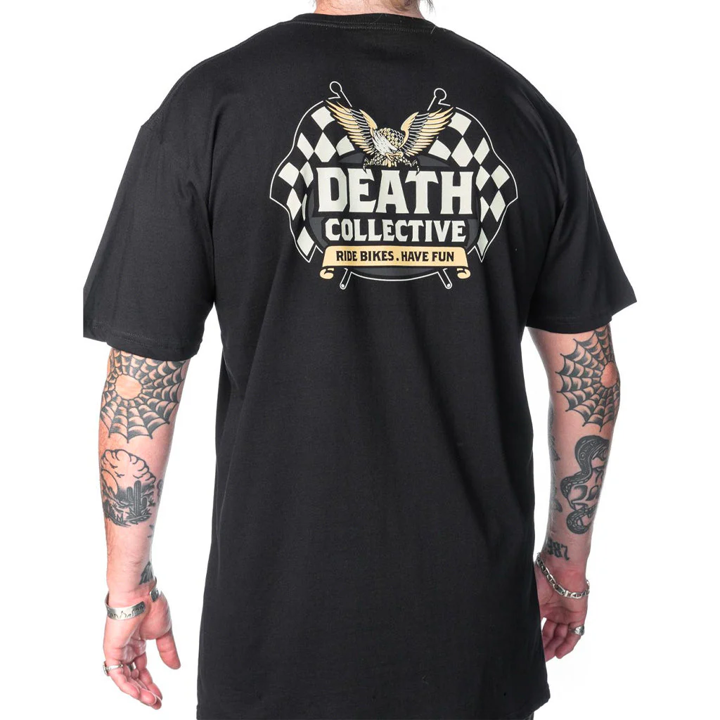 Death Collective - Speedway Black Tee - Image 3