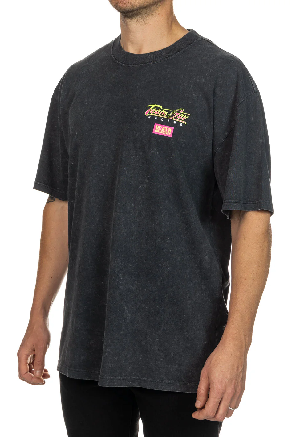 Death Collective - Team Gav Heavyweight Black Tee - Image 3