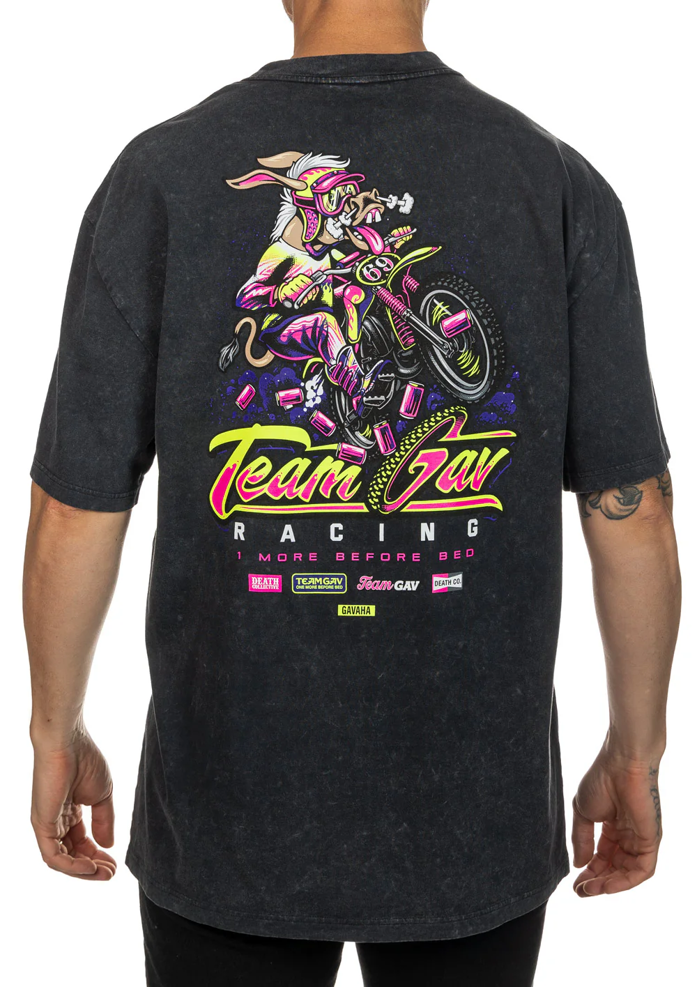 Death Collective - Team Gav Heavyweight Black Tee - Image 5