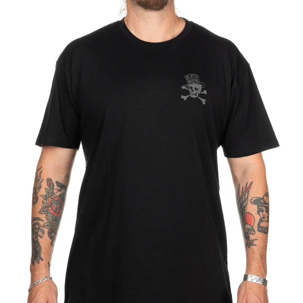 Death Collective - Tophat Black Tee - Image 3