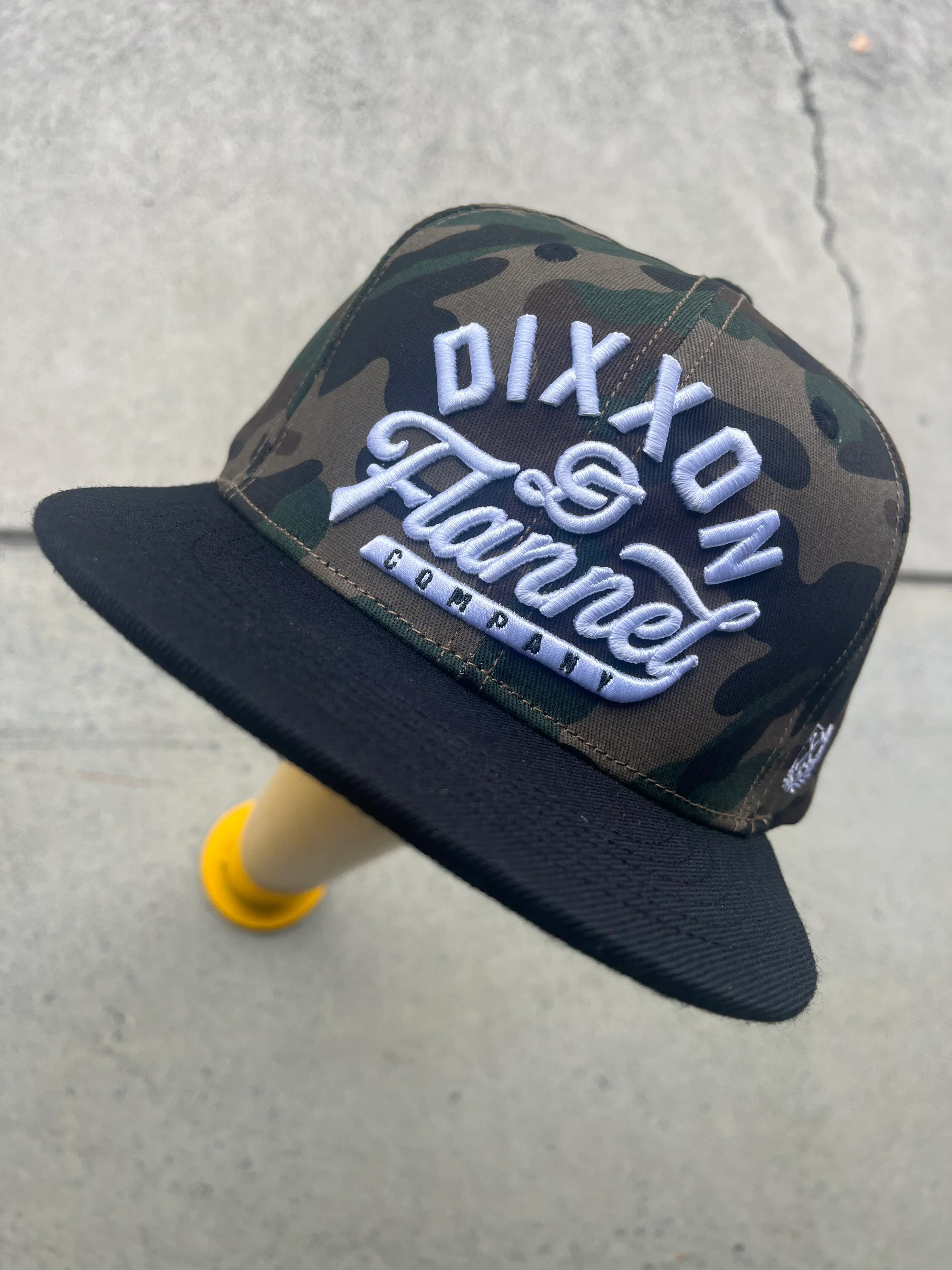 Dixxon - Camo Script Snapback Hat - Image 5