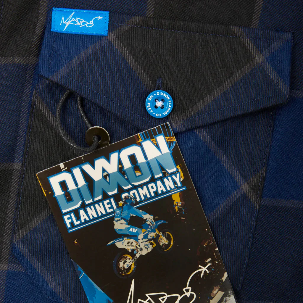 Dixxon - The Maddo Black/Blue Flannel - Image 10