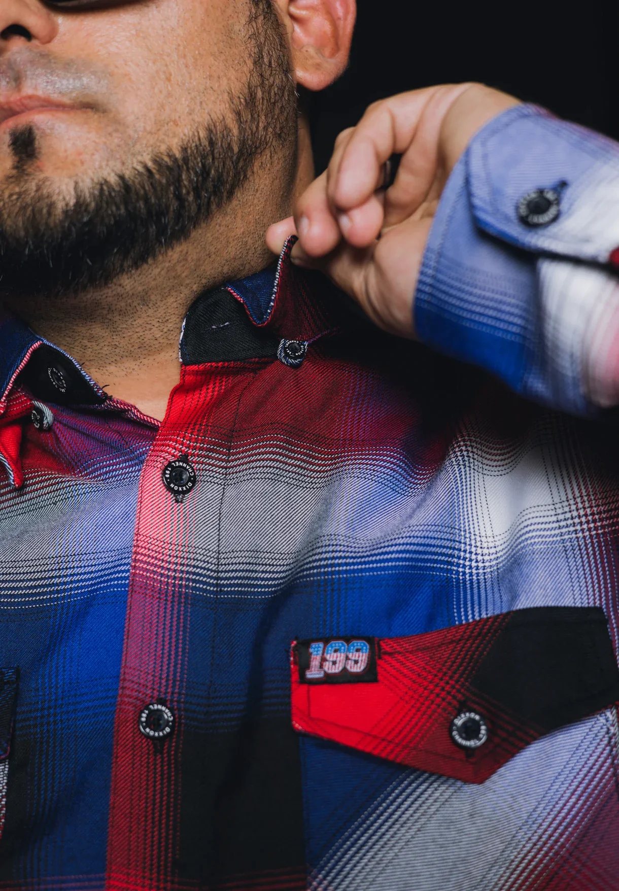 Dixxon - Travis Pastrana Channel 199 Mens Flannel - Image 3
