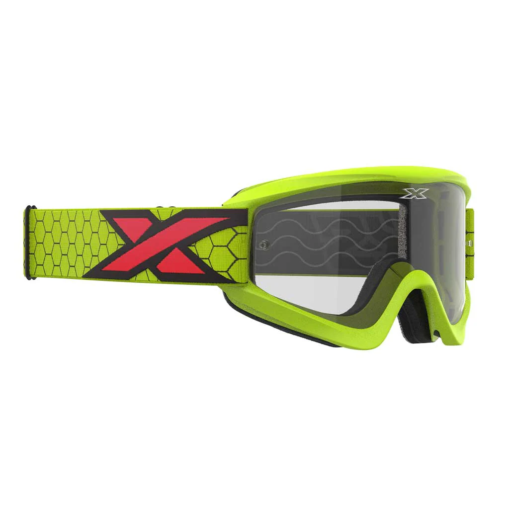 EKS - Gox Flat Out Flo Yellow/Red Clear Lens Goggle - Image 2