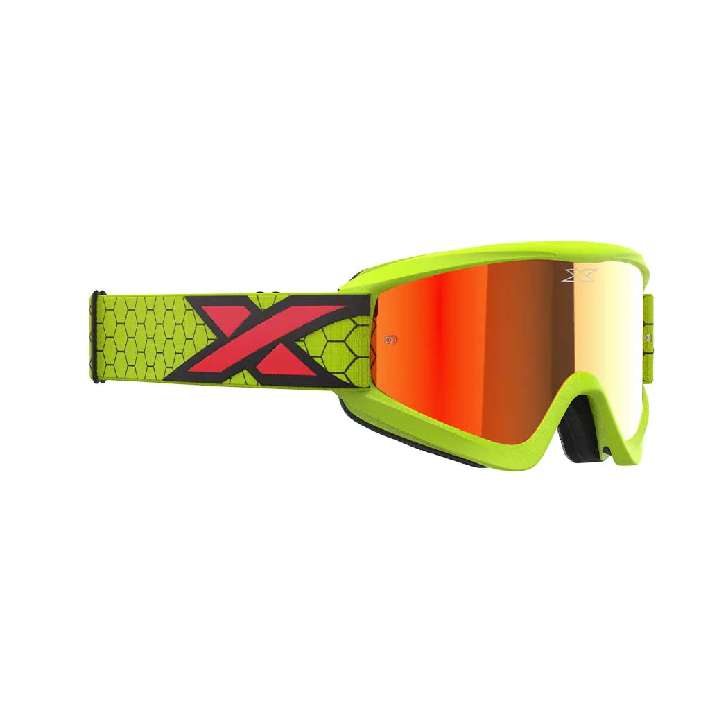 EKS - Gox Flat Out Flo Yellow/Red Mirrored Lens Goggle - Image 2
