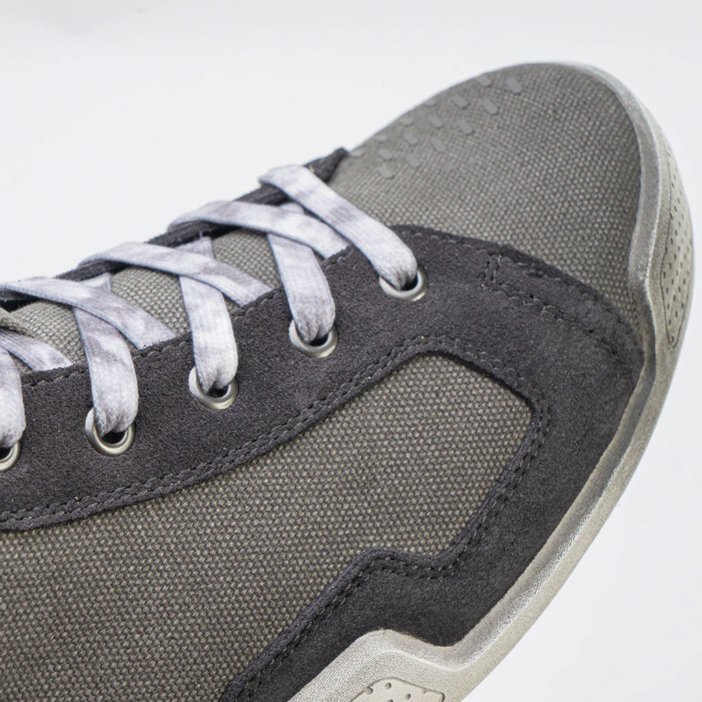 Eleveit - Antibes Air Light Grey Canvas Ride Shoes - Image 3