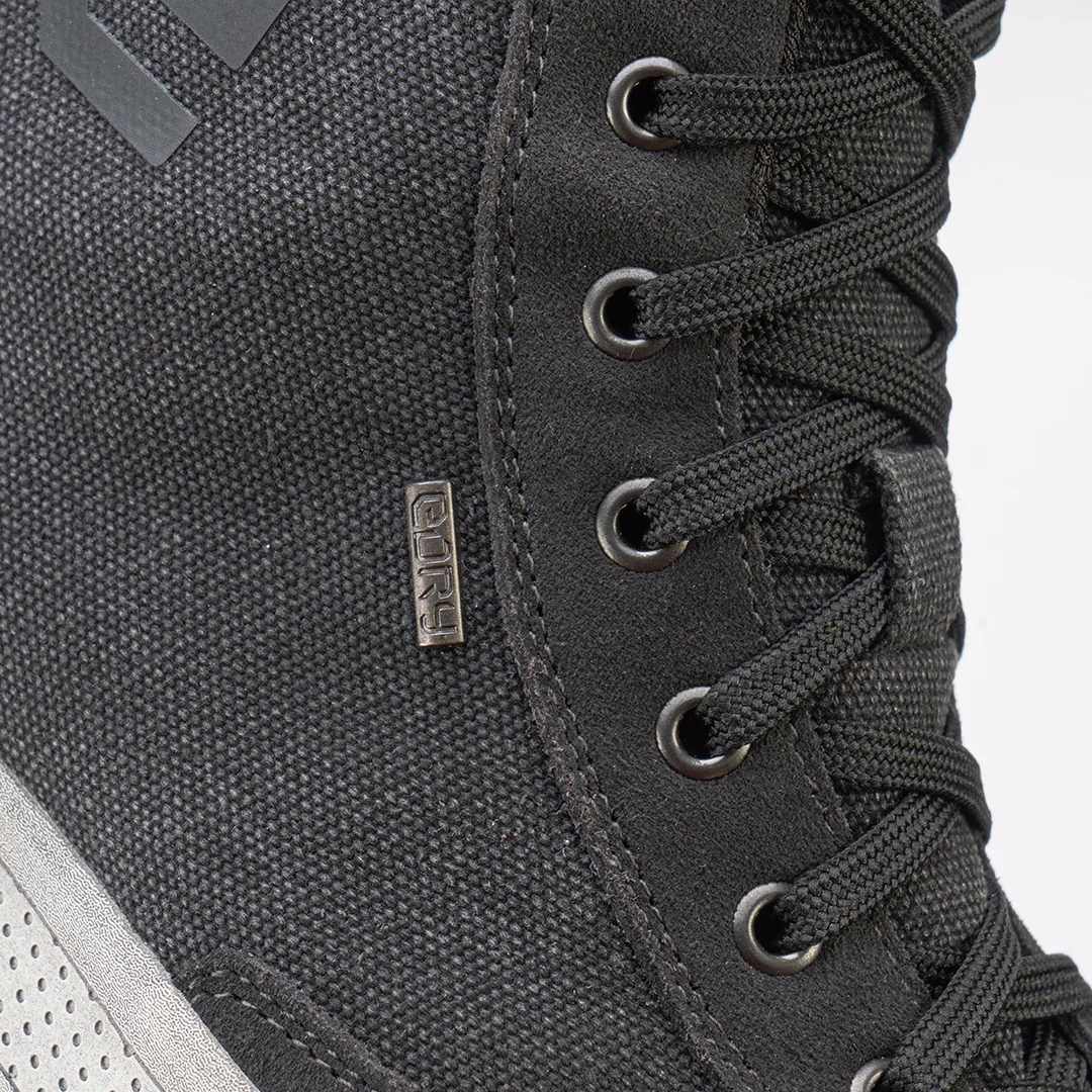 Eleveit - Ladies Antibes WP Black Canvas Ride Shoes - Image 3