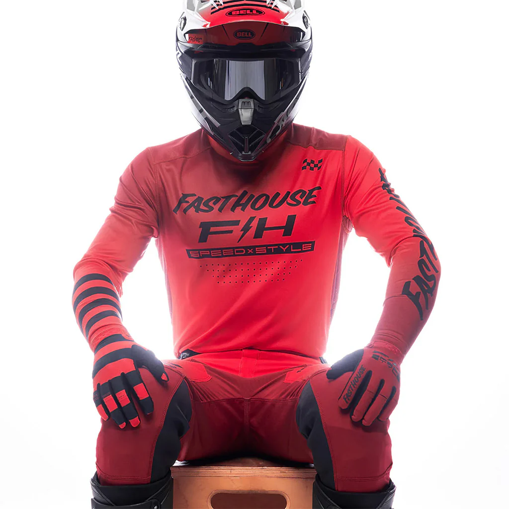 Fasthouse - 2026 Elrod Ether Red/Jester Red Jersey - Image 4