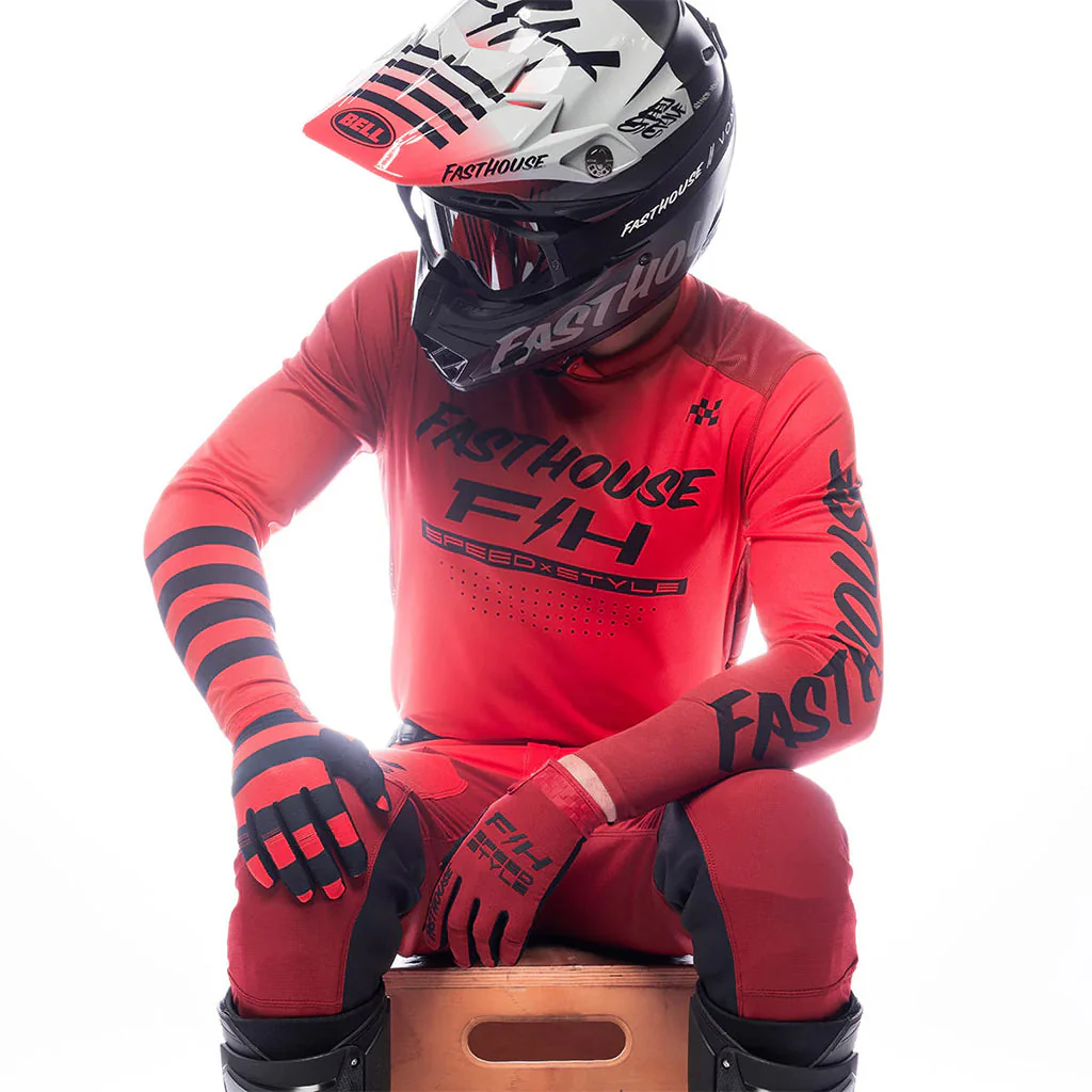 Fasthouse - 2026 Elrod Ether Red/Jester Red MX Combo - Image 8