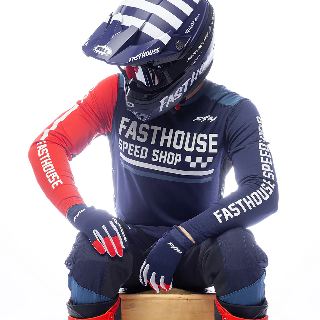Fasthouse - 2026 Grindhouse Hudson Blue/Red MX Combo - Image 6