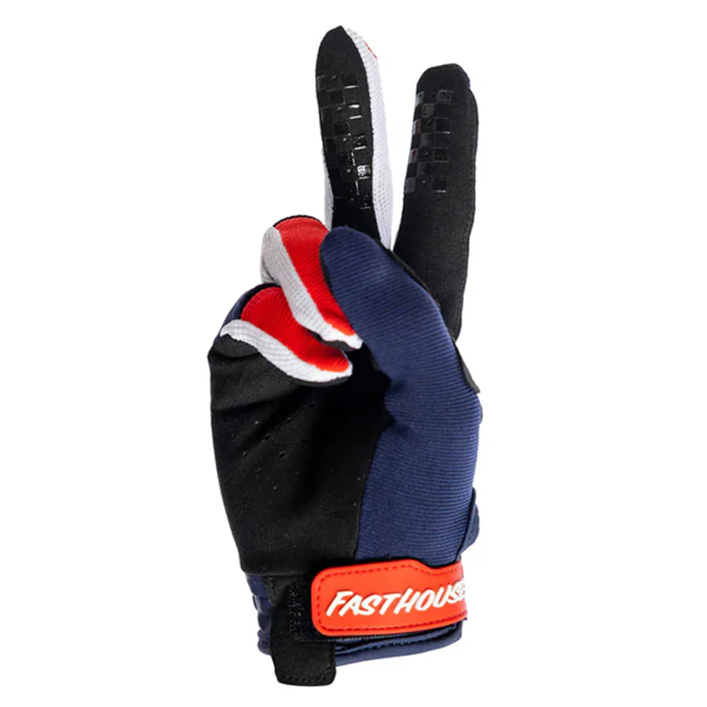 Fasthouse - 2026 Hudson Speed Style Blue/Red Gloves - Image 3